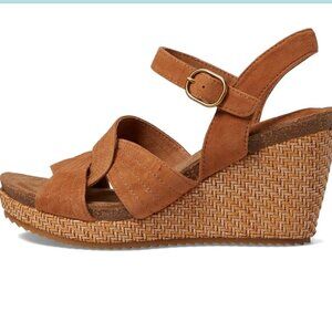 new SOFFT Blush Suede Clarissa Comfort Wedge Sandals 254 4S2